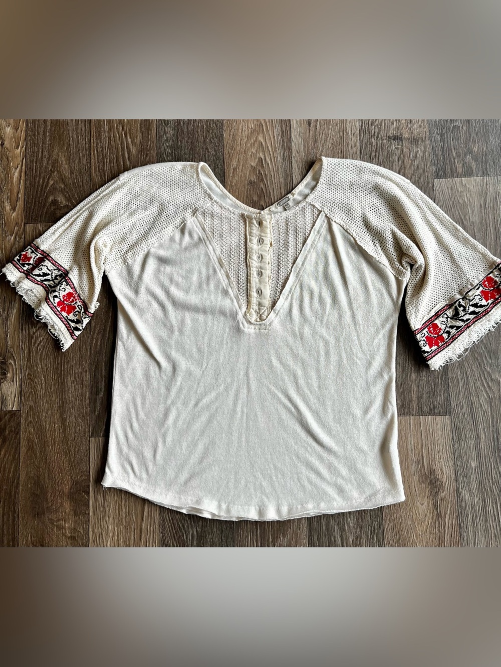 Free People Micah Notch Neck Top